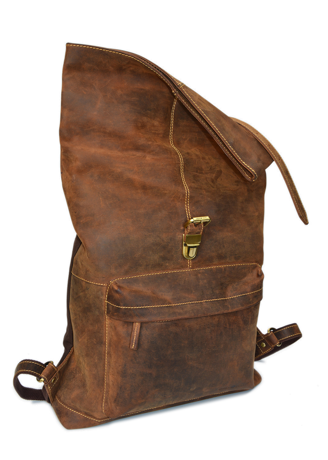 Vintage Leder Rucksack Braun